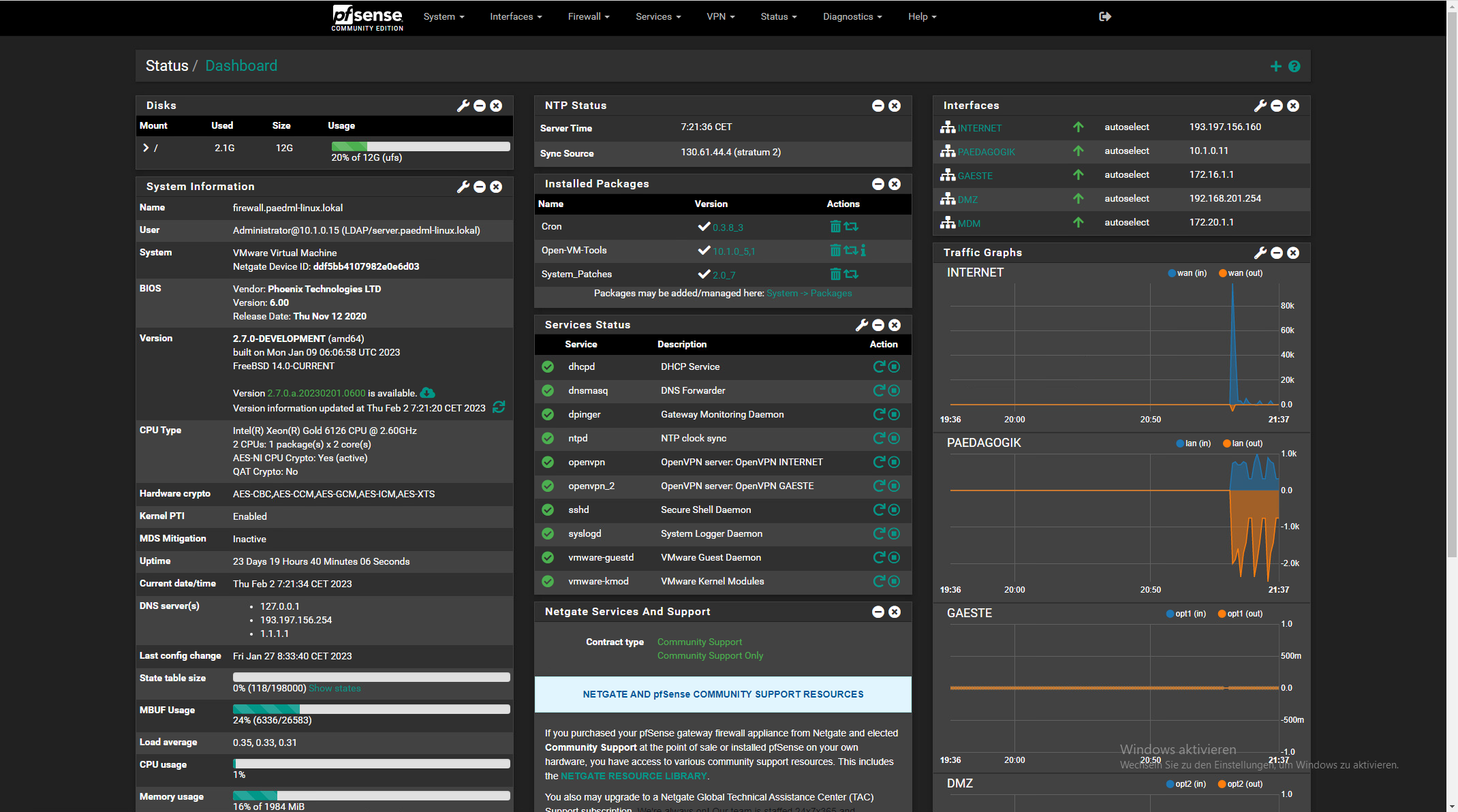 Firewall corporativo pfSense