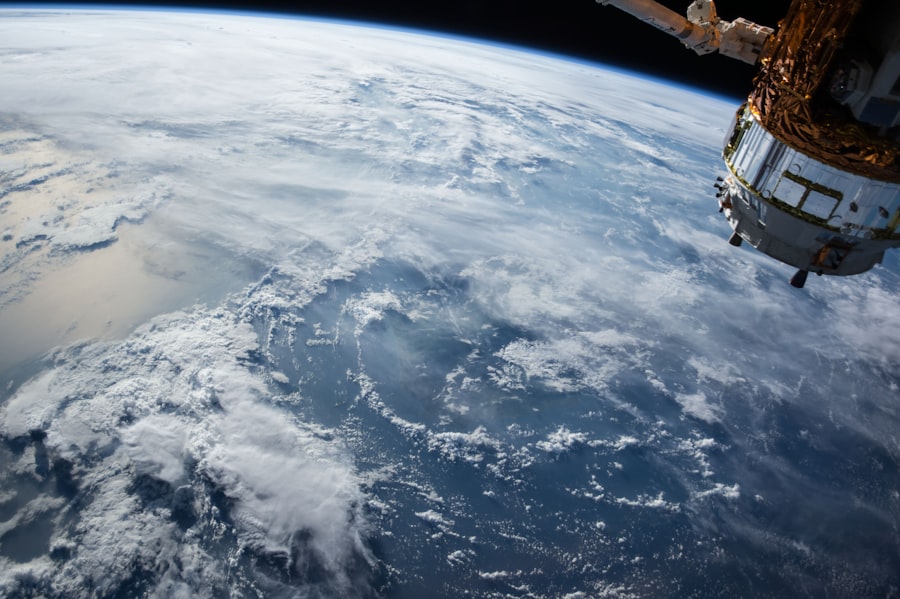 Satélite no espaço