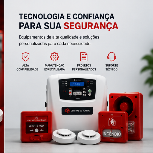 Sistema de detecção e alarme de incêndio